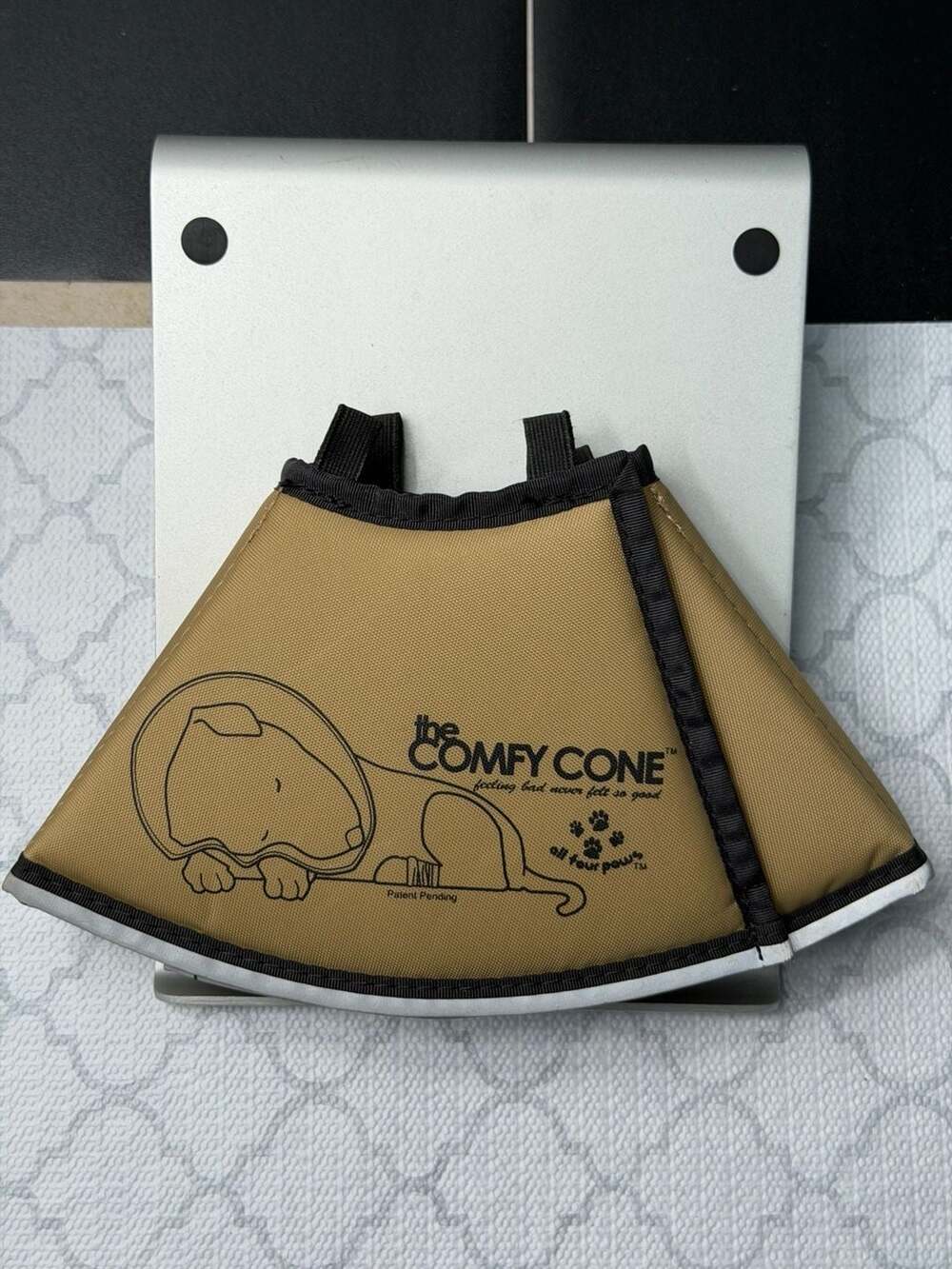 The Comfy Cone Soft Pet Recovery Collar Tan Size Small
